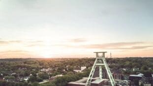 bochum in the evening sun