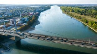 The way to our Bonn campus could hardly be more beautiful: Let yourself be enchanted by the pink sea of cherry blossoms and listen to Beethoven's sounds while strolling through the old government quarter or along the medieval Sterntor (Star Gate).